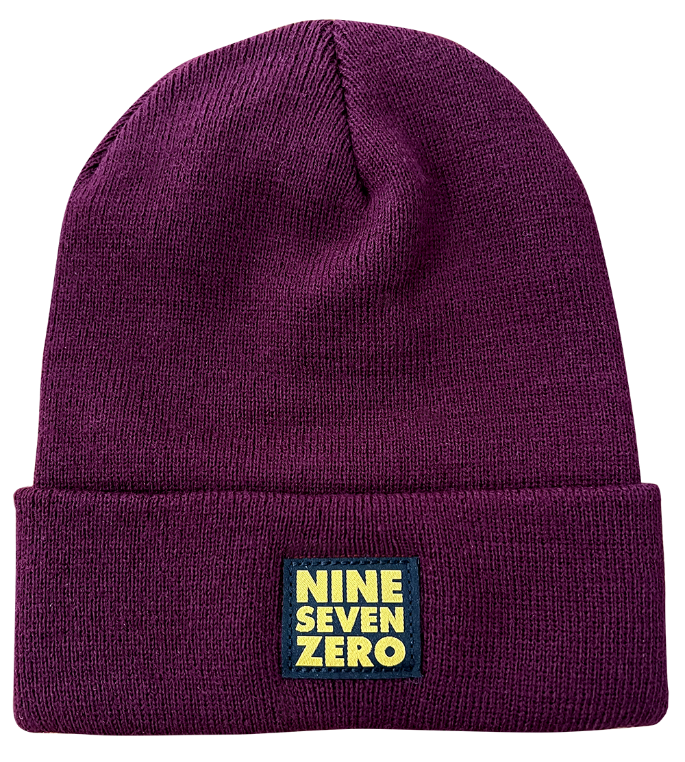 NSZ Solid Cuffed Beanie - Burgundy