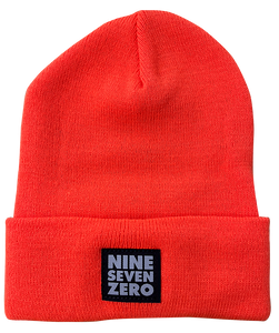 NSZ Solid Cuffed Beanie - Neon Orange