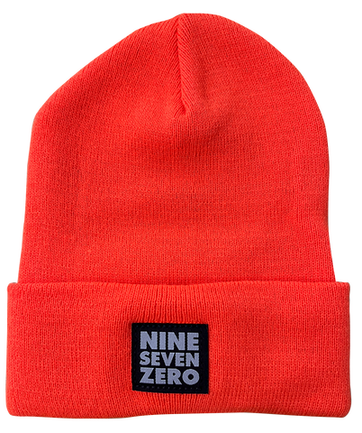 NSZ Solid Cuffed Beanie - Neon Orange